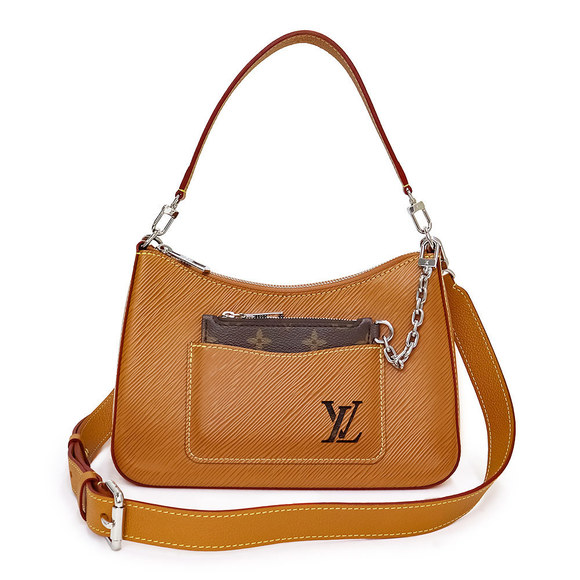 Louis Vuitton Marelle Epi Leather Gold Shoulder Bag Brown - Picture 1 of 9